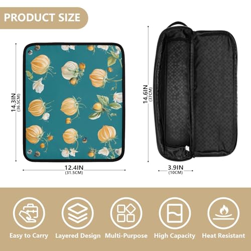 Bolsa de viaje para herramientas de cabello con tapete resistente al calor desmontable para planchas, rizadoras y alaciadoras miniatura 4