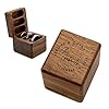 MUUJEE Engraved Ring Box for 3 Rings (Triple – Design 1)