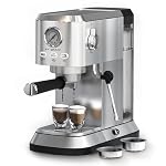 20 Bar Automatic Espresso Machine, Programable Espresso Maker with 50 Oz Removable Water Tank, Compact Cappuccino/Latte Machine with Milk Frother/Steam 20 Bar Automatic Espresso Machine Programable Espresso Maker with 50 Oz Removable Water Tank Compact CappuccinoLatte Machine with Milk FrotherSteam