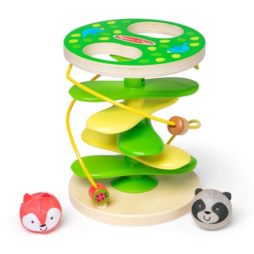 Image of Melissa & Doug Rollables Treehouse Twirl Infant and Toddler Toy (3 Pieces) - FSC Certified