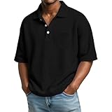 Tee Shirt Homme Pas Cher Personnalisable Coton Anti Transpirant Pas Cher 3XL Oversized Chemise Papa Polo Courtes Fit Travail Leger XXL Slim Ete Polo Slim Fit Homme, 3XL
