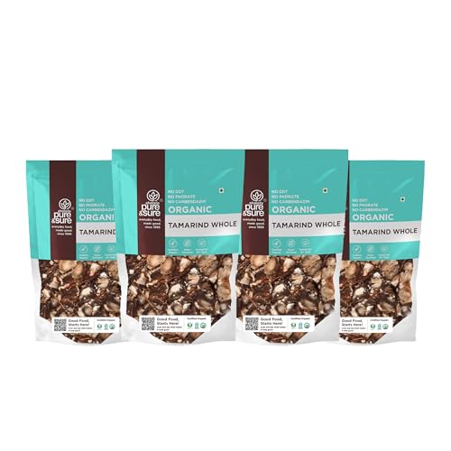 Image of Phalada Pure & Sure Organic Dry Tamarind (Imli) Whole 2KG |100% Natural Sabut Imli | Tasty & Tangy Flavor For Cooking, Sauces Etc | No Artificial Color & Preservatives (500G X Pack Of 4)