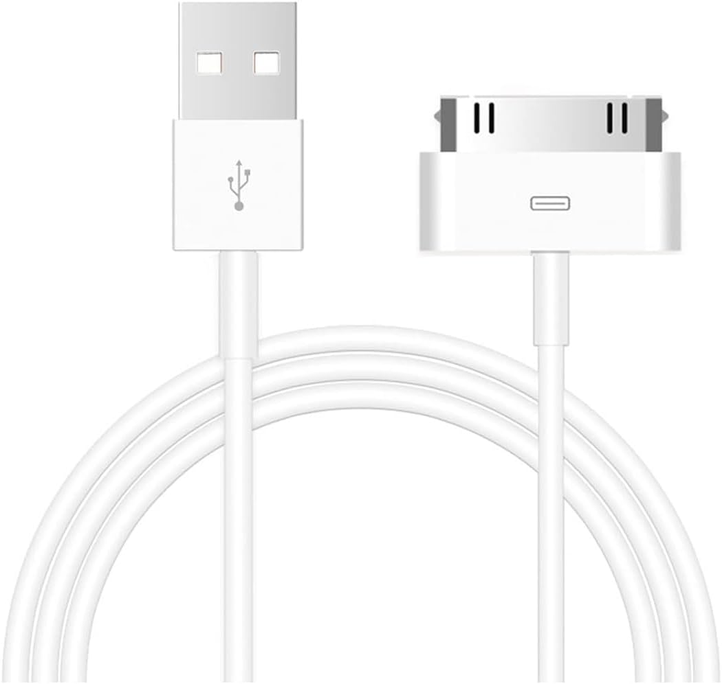 Cable Compatible with iPhone 4/4S/3G/3GS,Old iPad 2 3 1,iPod Touch 4 3 2 1 Nano, iPod Classic 3 2 1,(3.3 Feet,White)