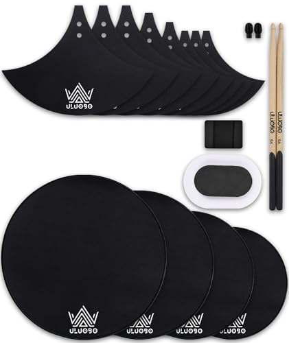 Drum Mute and Dampening Pads Set (16 Pieces)