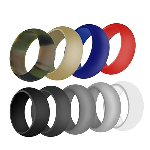 Anillos deportivos de silicona unisex Healeved 9 piezas miniatura 7