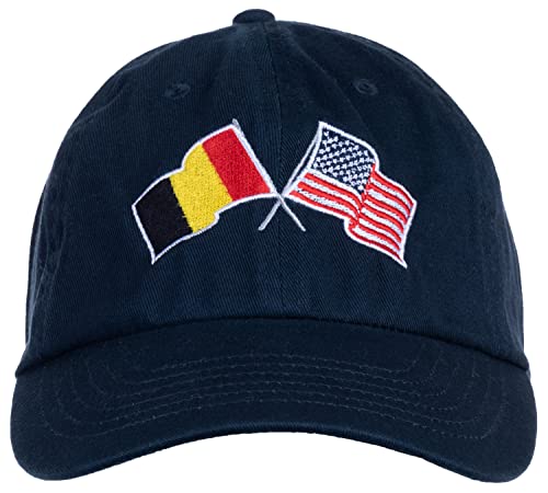 Image of Ann Arbor T-shirt Co. American Friendship Nations Flag Baseball Low Profile Dad Hat for Men Women