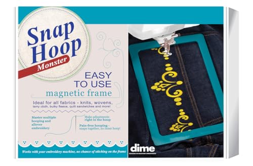 Image of Snap Hoop Monster for Janome (8 inch x 14 inch) | Magnetic Embroidery Hoop for Machine Embroidery