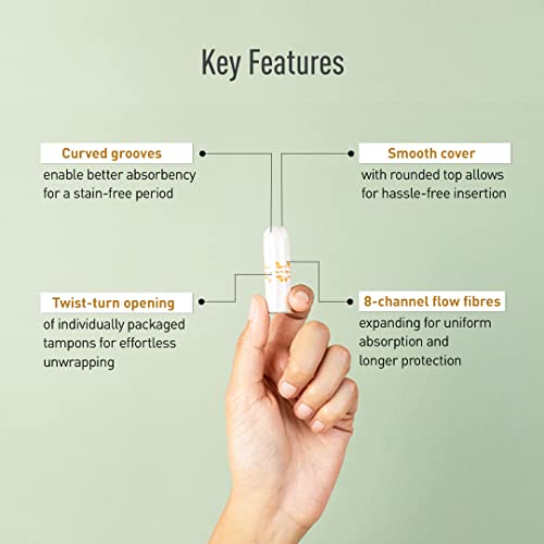 Sirona Period Made Easy Tampons - 20 Piece | For Heavy Flow | Biodegradable Tampons | FDA Approved - Image 4