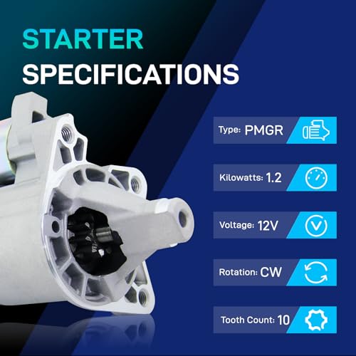 Image of Starter Replacement New for 2005-2010 Chrysler 300 V6 2.7 3.5 L, 2009-2010 Dodge Challenger, 2006-2010 Charger, 2005-2008 Magnum, 04608800AA M000T21171 SMT0298 336-2099 19025N