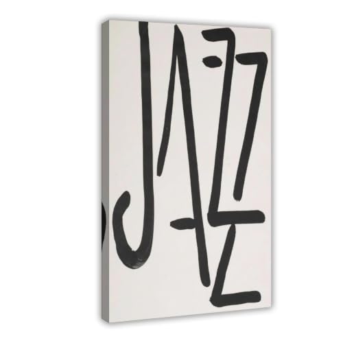 Toile musique noir et blanc de haute qualité pour salon 50x76 cm