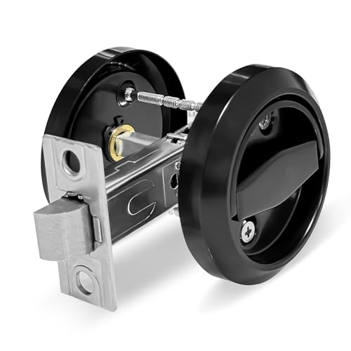 Round Recessed Door Lock, Stainless Steel 304 Hidden...
