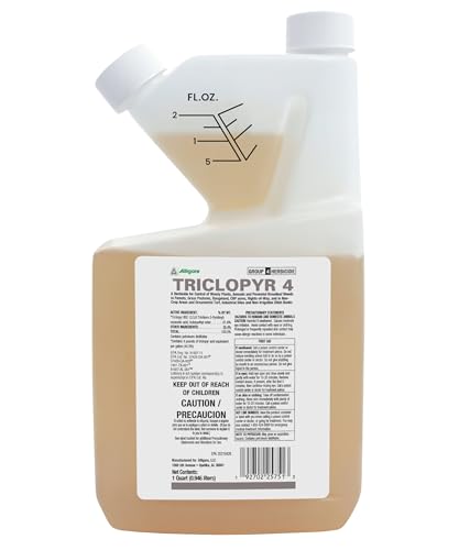 ALLIGARE - Triclopyr Herbicide 4 EC Selective Weed Killer for Woody Plants, Brush for Forestry, Pastures, Rights-of-Way, Wetlands & Industrial Sites - Compare to Garlon 4 & Remedy - 1 Quart