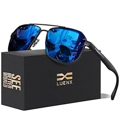 Mirror Drak Blue Lens/Matte Black Frame and Arm