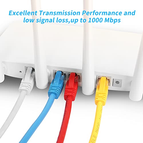 RIIEYOCA Short Cat6 Ethernet Patch Cable 0.5ft,High Speed Internet Network Cable LAN Patch Cables with Rj45 Connectors for Router Modem,Switch - Image 4