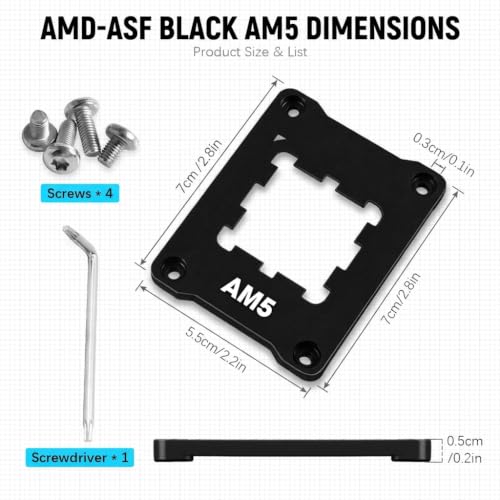 Image of ZORBES Aluminum AMD AM5 CPU Contact Frame Integrated Holder