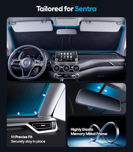Image of Wigoo for Nissan Sentra Windshield Sunshade, Custom Fit