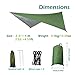 AWHZngE Camping Hammock with Mosquito Net&Rainfly Tent Tarp Tree Straps,Portable Nylon Hammock Tent for Camping Hiking Backyard Travel for Terrace, Outdoor(Camou and Camou)