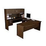 Bestar Harmony U-shaped Workstation, Chocolate