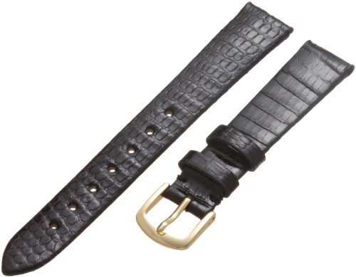 Hadley-Roma Women's 14mm Leather Watch Strap, Color:Black (Model: LSL700SA 140)