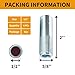 4 PCs Drop-in Anchors 1/2 Inch Zinc-Plated for Concrete, Secure Mounting, Industrial-Strength, Easy Installation - Perfect for Home, Construction, and Outdoor Applications