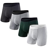 BAMBOO COOL Men's Underwear Boxer Briefs Comfortable Soft Bamboo Viscose Underwear for Men