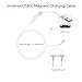 2 Pack - Universal Magnetic Charging Cable, USB-C Fast Charging Charger with Adjustable charging port for Massagers, Vibrator, Rose & Other Rechargeable Toys and all Magnetic Charging Devices (USB-C)