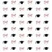 Blopee 6PC Pink Bow Graduation Decorations 2026 Bows Graduation Cap Garland Banner Hanging Streamer for Girl Grad Party Decorations Class of 2026