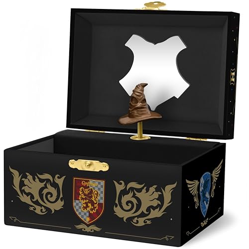 Mini Treasures Harry Potter Jewelry Box for Girls Musical Jewelry Box with Spinning Figurine Harry Potter Toys for Kids Ages 3-7