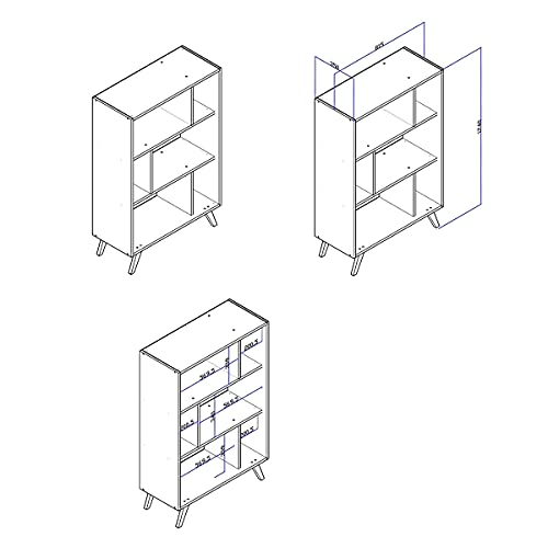 ESTANTE BAIXA NICHO 810X1240X350 MM
