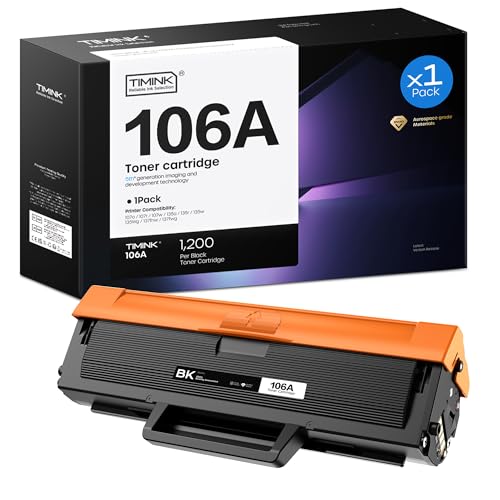 Timink 106A W1106A Toner Cartridge Replacement for HP 106A W1106A Compatible for HP Laser 107a 107r...