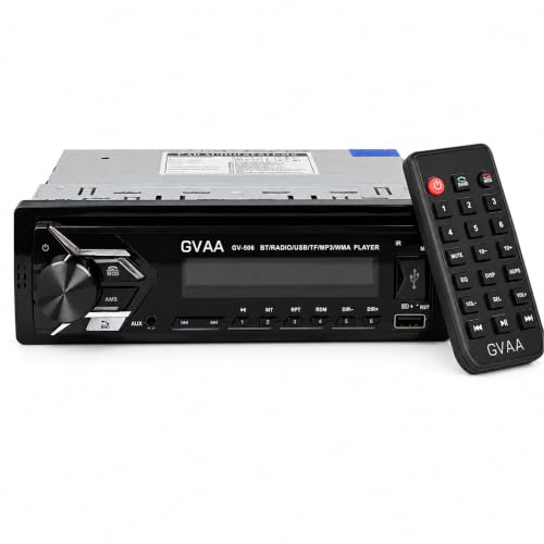 Image of AUTO SNAP Single DIN Car Stereo MP3 Player with USB, AUX, FM Radio, Bluetooth, Hands-Free Calling & Digital Display | Car Music System with Easy Controls with 506