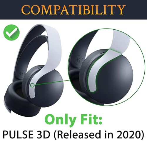 Image of SOULWIT Cooling-Gel Replacement Earpads Cushions for Sony PlayStation 5 Pulse PS5 3D Wireless Headset, Ear Pads Cushions with Noise Isolation Foam - Tiger Stripes