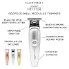 GAMMA+ Absolute Hitter Professional Cordless Hair Trimmer, Modular Color Lids, 3 Guards, 3 Modular Color Lids Included (Matte Chrome, Rose Gold, Gold)
