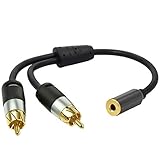 Mediabridge 3.5mm Female to 2-Male RCA Y-Adapter (14 Inches) - (Part# MPC-35F-2XRCA )