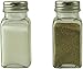 Dependable Industries 4pc Glass Salt & Pepper Shakers: Retro Design for Kitchen, Dining, Restaurants, Parties, Picnics, BBQs. Easy Refill, Durable
