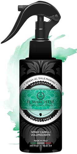 Il Marchese - Sale Marino Per Capelli - Spray Volumizzante Capelli Con Effetto Matt - Texturizzante Per Uomo Made In Italy - Sea Salt Spray Professionale da 150 ml