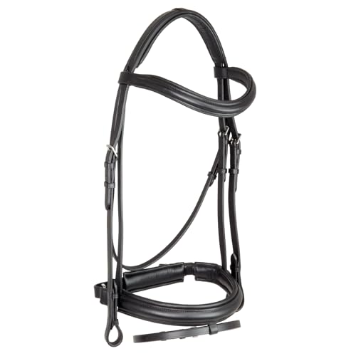 Grewal Equestrian Murphy's Classic Leather Bridle, English Horse Tack (Havana, Cob)