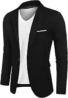 Blazer masculino de linho, lapela entalhada, um botão, verde, tamanho grande