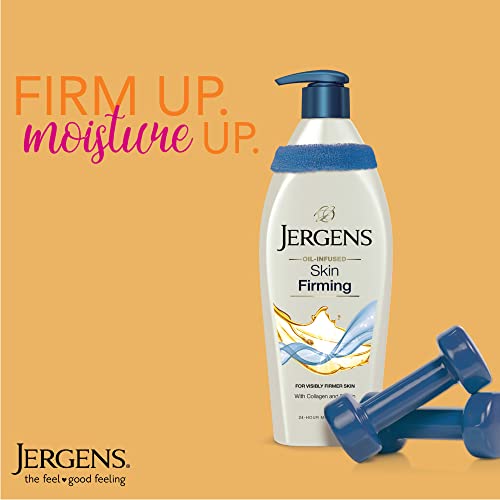 Jergens Skin Firming Body Lotion For Dry To Extra Dry Skin, Skin Tightening Cream With Collagen And Elastin, Instantly Moisturizes Dry Skin, Dermatologist Tested, Hydralucence Blend Formula, 16.8 Oz #TOP2