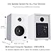NSY Audio Computer Speakers for Desktop PC, 60W Bluetooth Surround Sound Speakers with Bass, Compact Active Bookshelf Speakers for Office, Monitors, Laptop, Gaming, TV, Gifts (White, Pair)