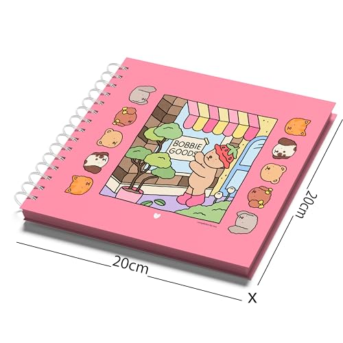 Livro de Colorir Bobbie Goods Pink - 30 Folhas 180Gramatura Caderno de Desenho Pintura Coloring Book