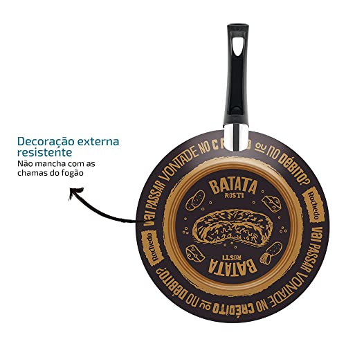 Frigideira Antiaderente Decorada 28cm Viva Rochedo Sabores