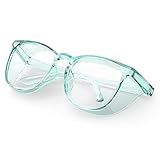 Stylish Safety Glasses, Clear Anti-Fog Anti-Scratch Protective Glasses For Men And Women (Light blue