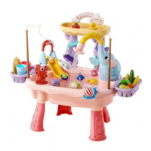 Évier de jeu pour enfants avec eau courante et pieds réglables