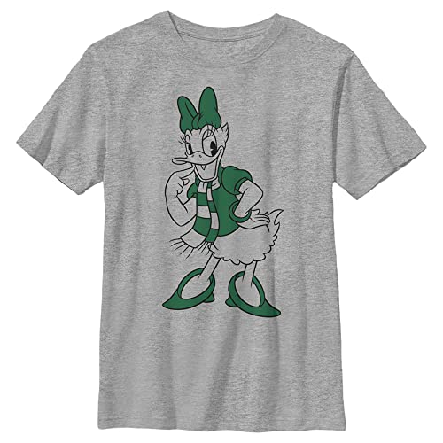 T-shirt Daisy Disney Garçon Vert Sapin Vêtement Enfant Vert et Gris S