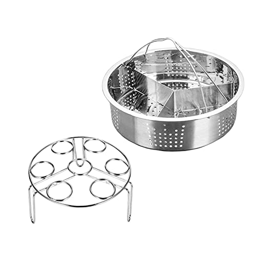 Image of ARTISOUL 3X Stainless Steel Steamer Basket for 5 /6 /8 Qt Instant Pot Vetables Tamale