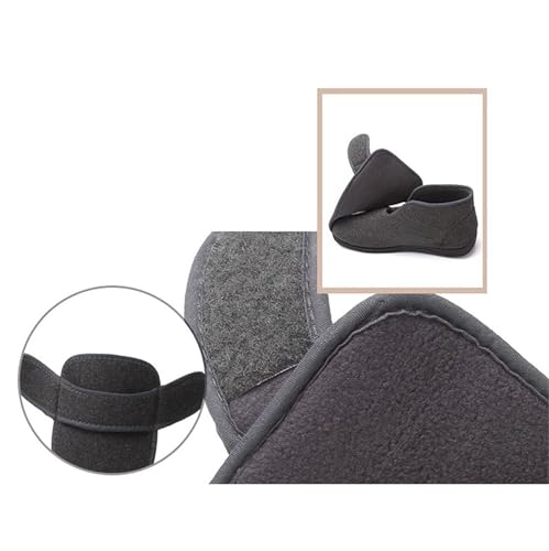 Diabetic Winter Boots for Men, Men's Comfy Winter Warm Fleece Fur Lining Adjustable Diabetic Shoes, Swollen Feet Walking Edema Sneakers, for Swollen Feet Plantar Fasciitis, Pain Relief4