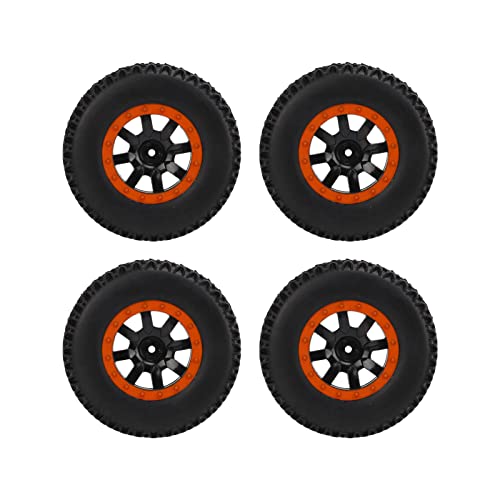 Short Course Truck Banden, RC Short Course Truck Rubber Wiel Antislip Uitstekende grip voor Slash voor ZD Racing voor HPI(Oranje) - Image 8