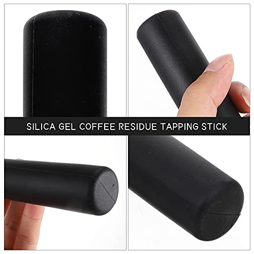 Hemoton Silicone Replacement Knock Box Bar Silicone Knock Bar Espresso Grounds Knock Box Replacement Stick Coffee Making Supplies For Coffee Espresso (Black) 180X72Cm Coffee Making Accessories #TOP3