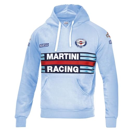 Sweat-shirt Sparco Martini-R bleu sport vêtement coton taille S confortable